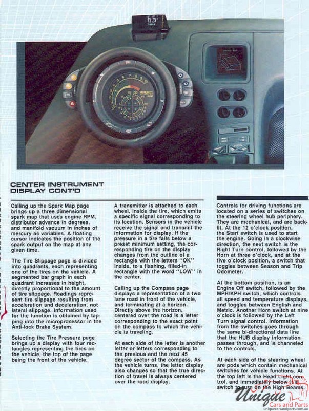 1986 Buick Wildcat Electronics Brochure Page 4
